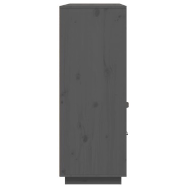 vidaXL Ντουλάπι Γκρι 100x40x108,5cm από Μασίφ Ξύλο Πεύκου 1 τεμ.