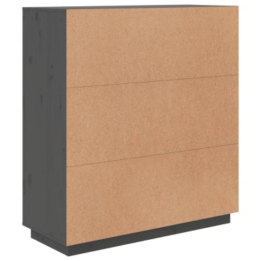 vidaXL Ντουλάπι Γκρι 100x40x108,5cm από Μασίφ Ξύλο Πεύκου 1 τεμ.