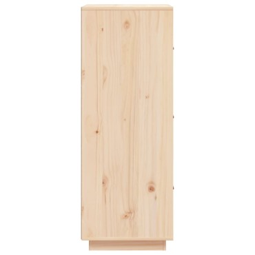 vidaXL Ντουλάπι Ψηλό 34x40x108,5cm από Μασίφ Ξύλο Πεύκου 1 τεμ.