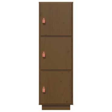 vidaXL Ντουλάπι Ψηλό Καφέ Μέλι 34x40x108,5cm από Μασίφ Ξύλο Πεύκου 1 τεμ.