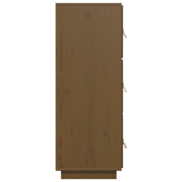 vidaXL Ντουλάπι Ψηλό Καφέ Μέλι 34x40x108,5cm από Μασίφ Ξύλο Πεύκου 1 τεμ.