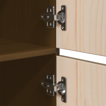 vidaXL Ντουλάπι Ψηλό Καφέ Μέλι 34x40x108,5cm από Μασίφ Ξύλο Πεύκου 1 τεμ.