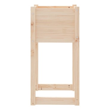 vidaXL Ζαρντινιέρες 2 τεμ. 40x40x81 εκ. από Μασίφ Ξύλο Πεύκου