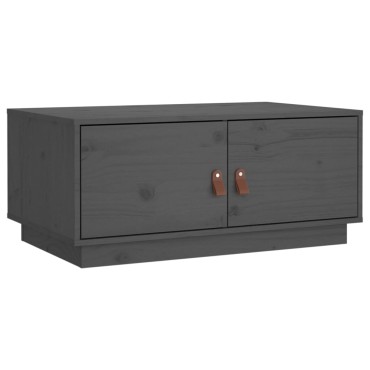 vidaXL Τραπεζάκι Σαλονιού Γκρι 80x50x35cm από Μασίφ Ξύλο Πεύκου 1 τεμ.