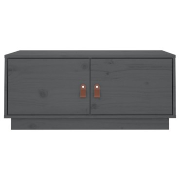 vidaXL Τραπεζάκι Σαλονιού Γκρι 80x50x35cm από Μασίφ Ξύλο Πεύκου 1 τεμ.