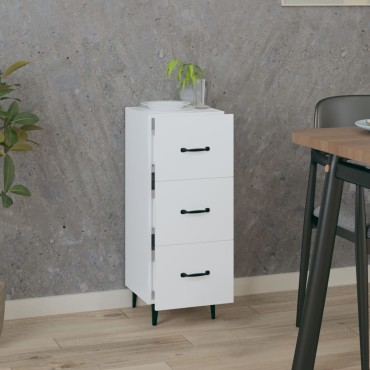 vidaXL Ντουλάπι Λευκό 34,5x34x90cm από Επεξεργασμένο Ξύλο 1 τεμ.