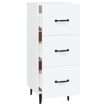 vidaXL Ντουλάπι Λευκό 34,5x34x90cm από Επεξεργασμένο Ξύλο 1 τεμ.