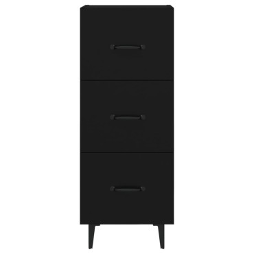 vidaXL Ντουλάπι Μαύρο 34,5x34x90cm από Επεξεργασμένο Ξύλο 1 τεμ.