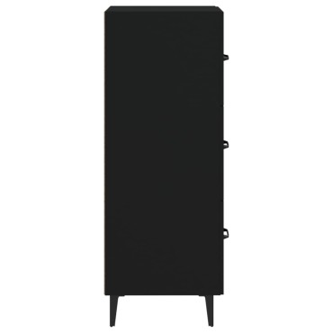 vidaXL Ντουλάπι Μαύρο 34,5x34x90cm από Επεξεργασμένο Ξύλο 1 τεμ.