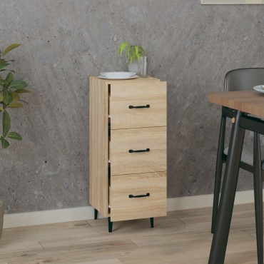 vidaXL Ντουλάπι Sonoma Δρυς 34,5x34x90cm από Επεξεργασμένο Ξύλο 1 τεμ.