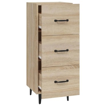 vidaXL Ντουλάπι Sonoma Δρυς 34,5x34x90cm από Επεξεργασμένο Ξύλο 1 τεμ.