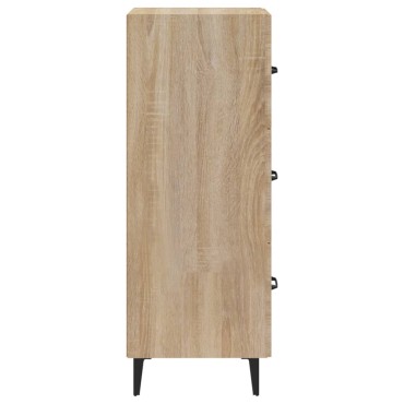 vidaXL Ντουλάπι Sonoma Δρυς 34,5x34x90cm από Επεξεργασμένο Ξύλο 1 τεμ.