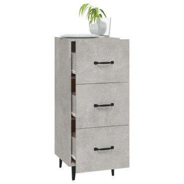 vidaXL Ντουλάπι Γκρι Σκυροδέματος 34,5x34x90cm Επεξεργασμένο Ξύλο 1 τεμ.