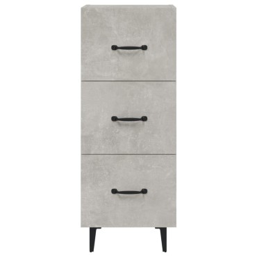 vidaXL Ντουλάπι Γκρι Σκυροδέματος 34,5x34x90cm Επεξεργασμένο Ξύλο 1 τεμ.