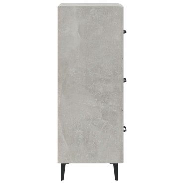 vidaXL Ντουλάπι Γκρι Σκυροδέματος 34,5x34x90cm Επεξεργασμένο Ξύλο 1 τεμ.