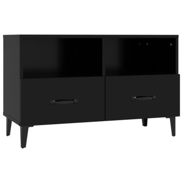 vidaXL Έπιπλο Τηλεόρασης Μαύρο 80x36x50cm από Επεξεργασμένο Ξύλο
