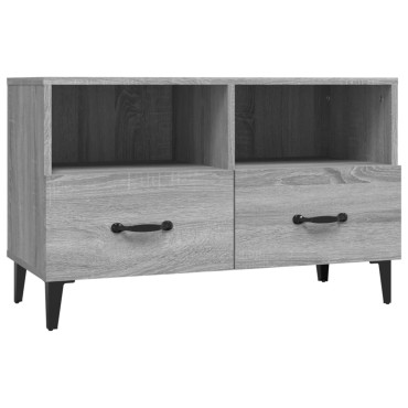vidaXL Έπιπλο Τηλεόρασης Γκρι Sonoma 80x36x50cm από Επεξεργ. Ξύλο