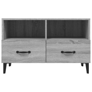 vidaXL Έπιπλο Τηλεόρασης Γκρι Sonoma 80x36x50cm από Επεξεργ. Ξύλο