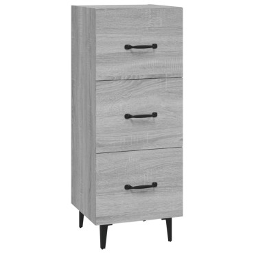 vidaXL Ντουλάπι Γκρι Sonoma 34,5x34x90cm από Επεξεργασμένο Ξύλο 1 τεμ.