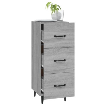 vidaXL Ντουλάπι Γκρι Sonoma 34,5x34x90cm από Επεξεργασμένο Ξύλο 1 τεμ.