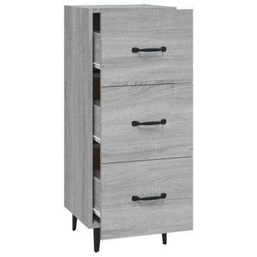 vidaXL Ντουλάπι Γκρι Sonoma 34,5x34x90cm από Επεξεργασμένο Ξύλο 1 τεμ.