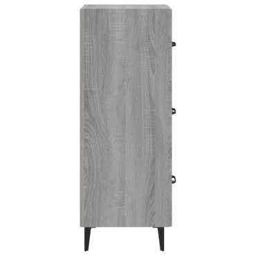 vidaXL Ντουλάπι Γκρι Sonoma 34,5x34x90cm από Επεξεργασμένο Ξύλο 1 τεμ.