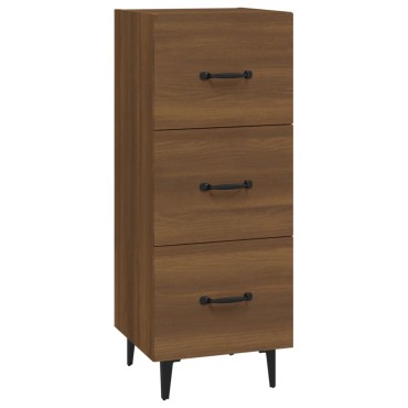 vidaXL Ντουλάπι Καφέ Δρυς 34,5x34x90cm Επεξεργασμένο Ξύλο 1 τεμ.