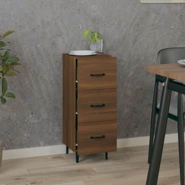 vidaXL Ντουλάπι Καφέ Δρυς 34,5x34x90cm Επεξεργασμένο Ξύλο 1 τεμ.