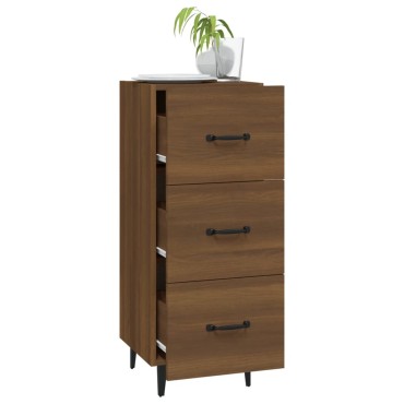 vidaXL Ντουλάπι Καφέ Δρυς 34,5x34x90cm Επεξεργασμένο Ξύλο 1 τεμ.