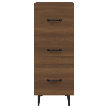 vidaXL Ντουλάπι Καφέ Δρυς 34,5x34x90cm Επεξεργασμένο Ξύλο 1 τεμ.