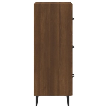 vidaXL Ντουλάπι Καφέ Δρυς 34,5x34x90cm Επεξεργασμένο Ξύλο 1 τεμ.