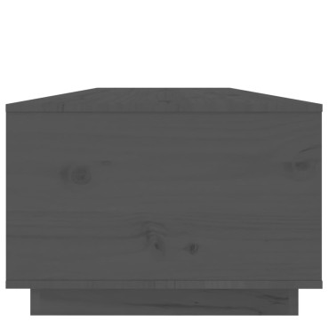 vidaXL Τραπεζάκι Σαλονιού Γκρι 100x50x35cm από Μασίφ Ξύλο Πεύκου 1 τεμ.