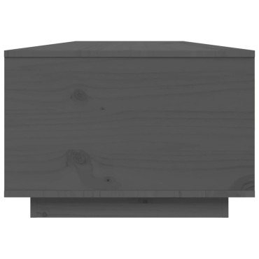 vidaXL Τραπεζάκι Σαλονιού Γκρι 80x50x35,5cm από Μασίφ Ξύλο Πεύκου 1 τεμ.