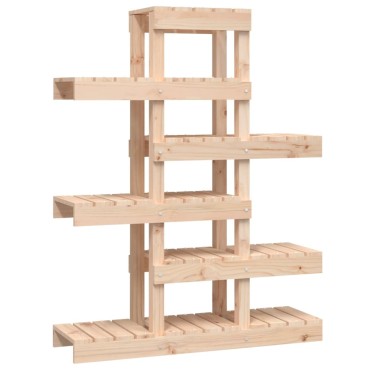 vidaXL Βάση Γλάστρας 85 x 25 x 109,5 εκ. από Μασίφ Ξύλο Πεύκου