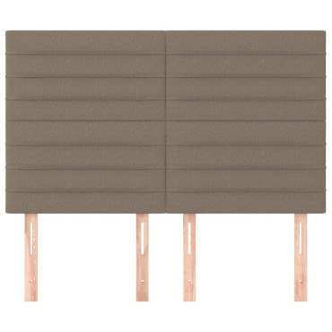 vidaXL Κεφαλάρια Κρεβατιού 4 τεμ. Taupe 72x5x78/88cm Υφασμάτινα