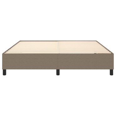 vidaXL Σκελετός Κρεβατιού Χωρίς Στρώμα Taupe 160x200 εκ. Υφασμάτινο