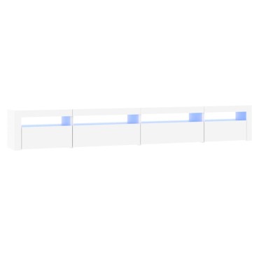 vidaXL Έπιπλο Τηλεόρασης με LED Λευκό 270x35x40cm