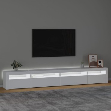 vidaXL Έπιπλο Τηλεόρασης με LED Λευκό 270x35x40cm