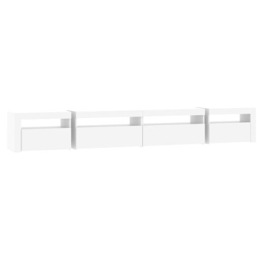 vidaXL Έπιπλο Τηλεόρασης με LED Λευκό 270x35x40cm
