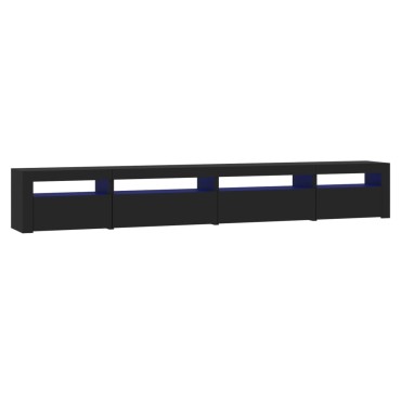 vidaXL Έπιπλο Τηλεόρασης με LED Μαύρο 270x35x40cm