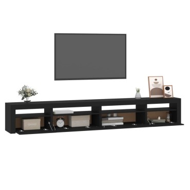 vidaXL Έπιπλο Τηλεόρασης με LED Μαύρο 270x35x40cm