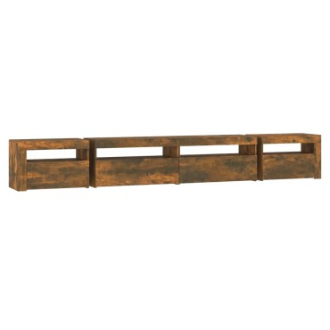 vidaXL Έπιπλο Τηλεόρασης με LED Καπνιστή Δρυς 270x35x40cm