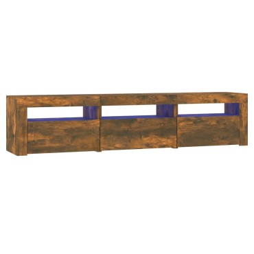 vidaXL Έπιπλο Τηλεόρασης με LED Καπνιστή Δρυς 180x35x40cm