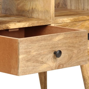 vidaXL Έπιπλο Τηλεόρασης 110x36x50cm από Μασίφ Ξύλο Μάνγκο