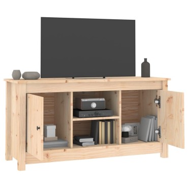 vidaXL Έπιπλο Τηλεόρασης 103x36,5x52cm από Μασίφ Ξύλο Πεύκου