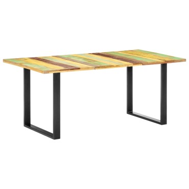 vidaXL Τραπεζαρία 180x90x76cm από Μασίφ Ανακυκλωμένο Ξύλο 1 τεμ.