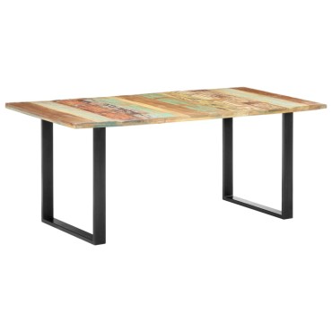 vidaXL Τραπεζαρία 180x90x76cm από Μασίφ Ανακυκλωμένο Ξύλο 1 τεμ.