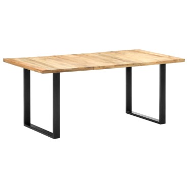 vidaXL Τραπεζαρία 180x90x76cm από Μασίφ Ξύλο Μάνγκο 1 τεμ.