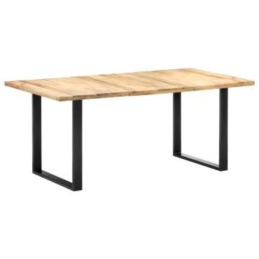 vidaXL Τραπεζαρία 180x90x76cm από Μασίφ Ξύλο Μάνγκο 1 τεμ.