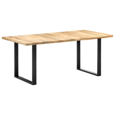 vidaXL Τραπεζαρία 180x90x76cm από Μασίφ Ξύλο Μάνγκο 1 τεμ.